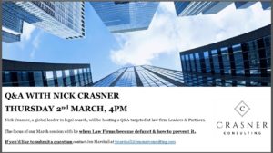 announcement about the question and answer with Nick Crasner