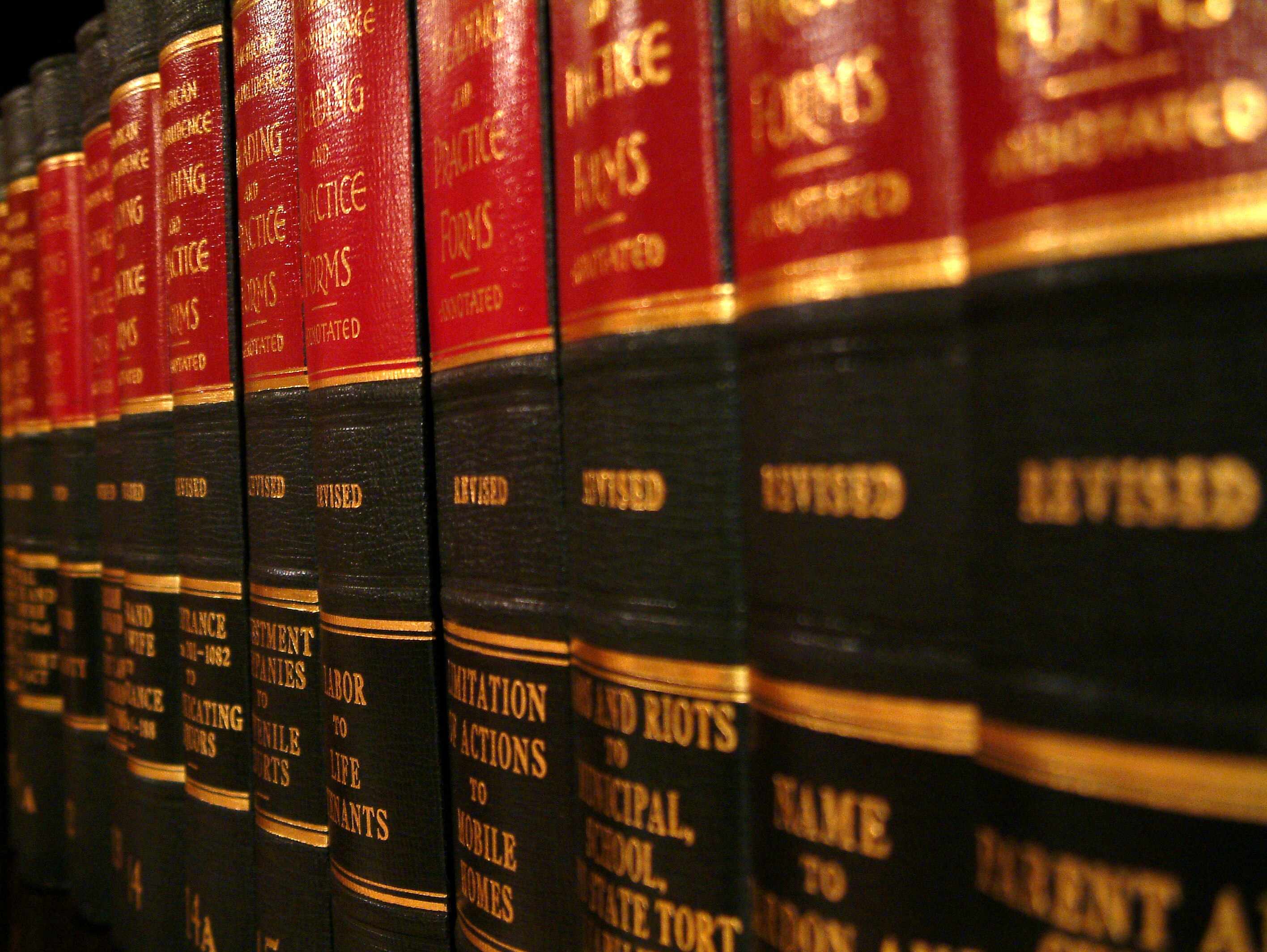 image of selection of law books