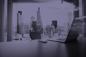 image of London from an office