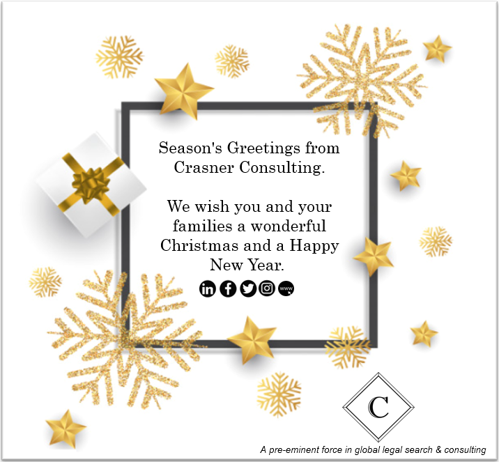 Season’s greetings and best wishes for the new year, from the Crasner Consulting family to yours.